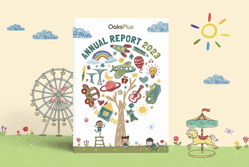7oaks Preschool Annual Report Design