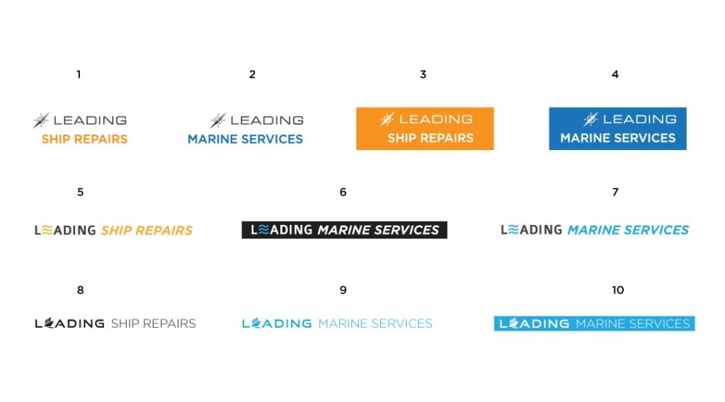 leading marine services branding