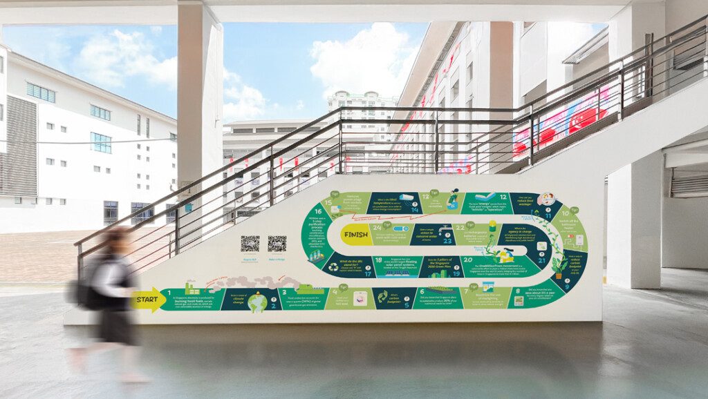 regent secondary school wall mural