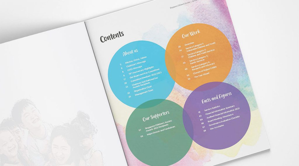 Singapore Children Society Annual Report Design