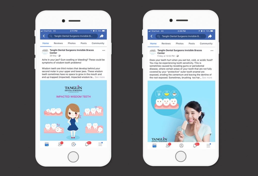 Tanglin Dental Surgeons Social Media Marketing Campaign